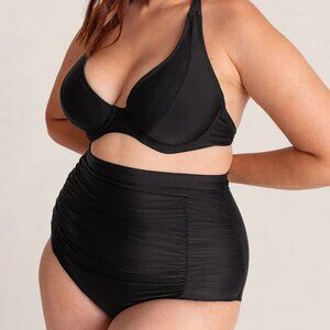 Shapermint Essentials Full Coverage Bikini Top + High-Waisted Bottom
